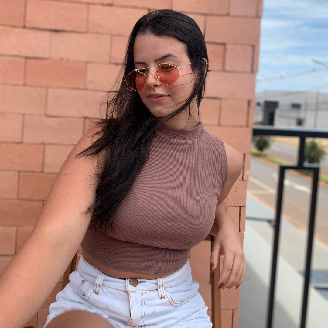 Óculos de Sol Pink Vintage Feminino