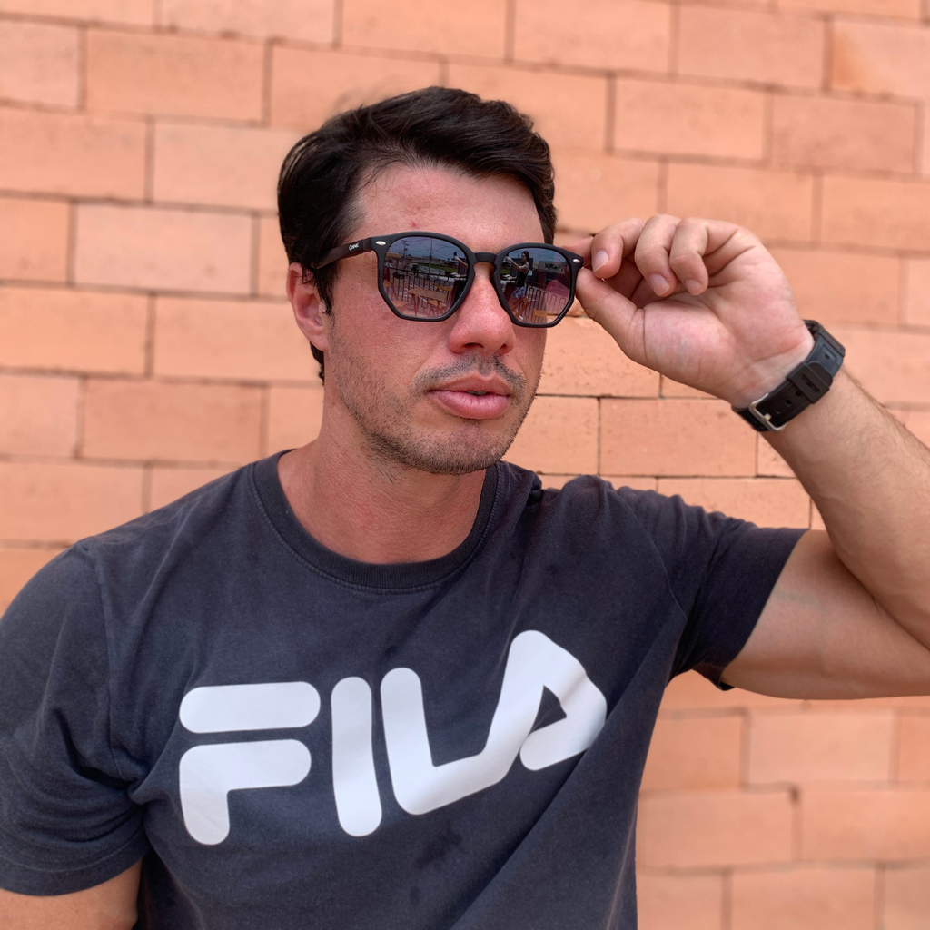 Óculos de Sol Summer Hexagonal Masculino