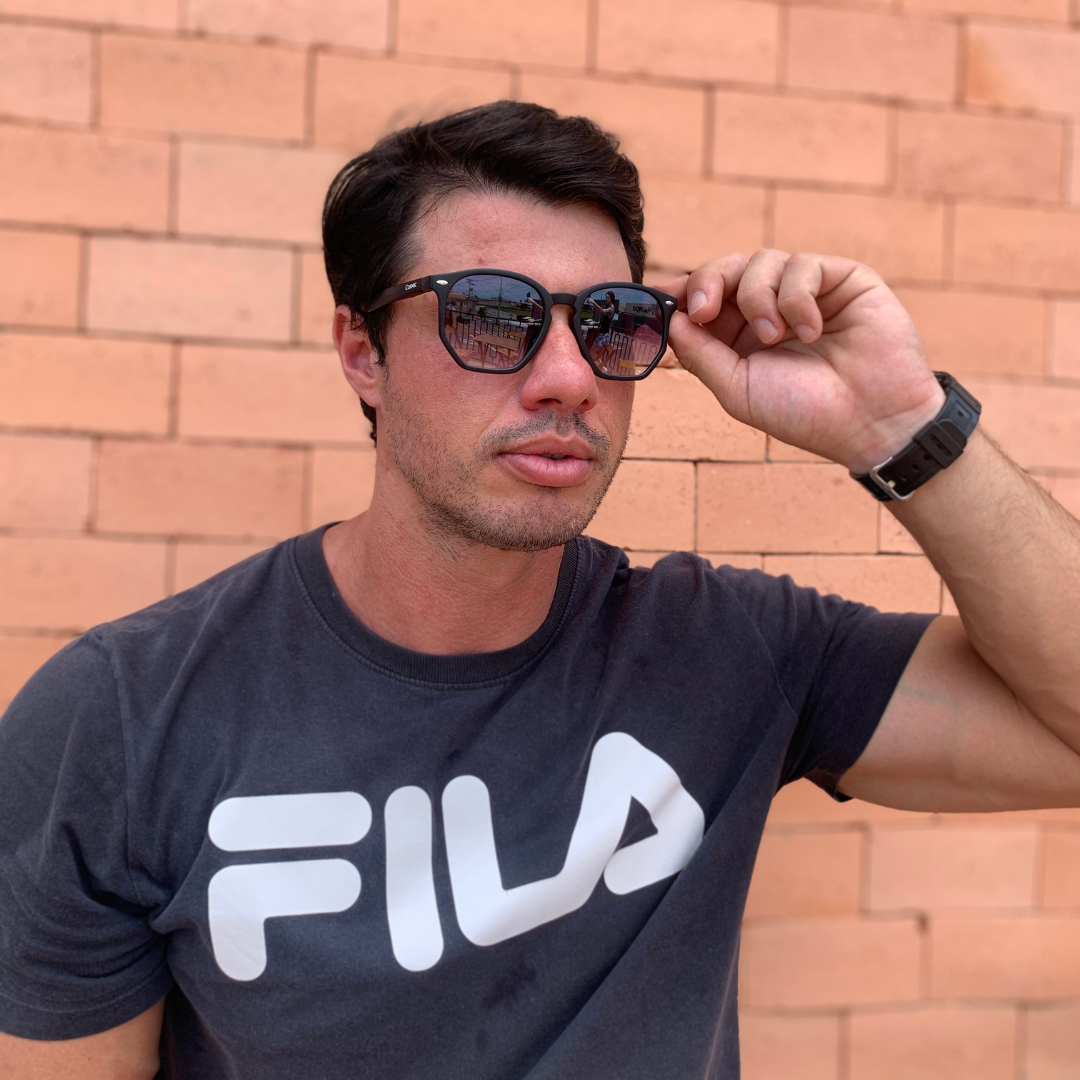 Óculos de Sol Summer Hexagonal Masculino